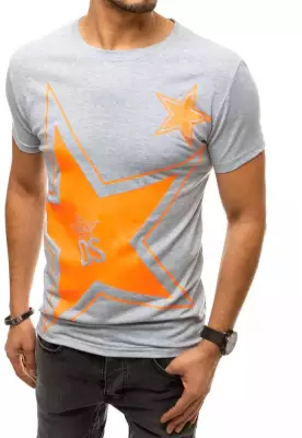 Light gray RX4361 men's T-shirt with print